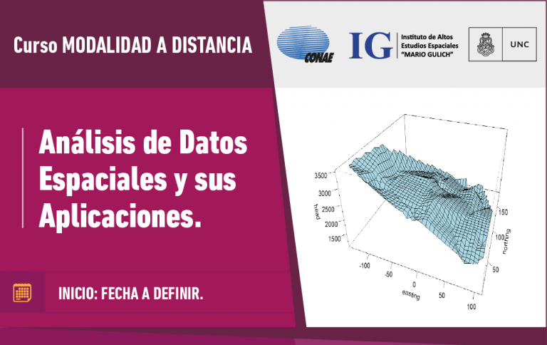 Curso Análisis De Datos Espaciales Y Sus Aplicaciones 16 De Octubre